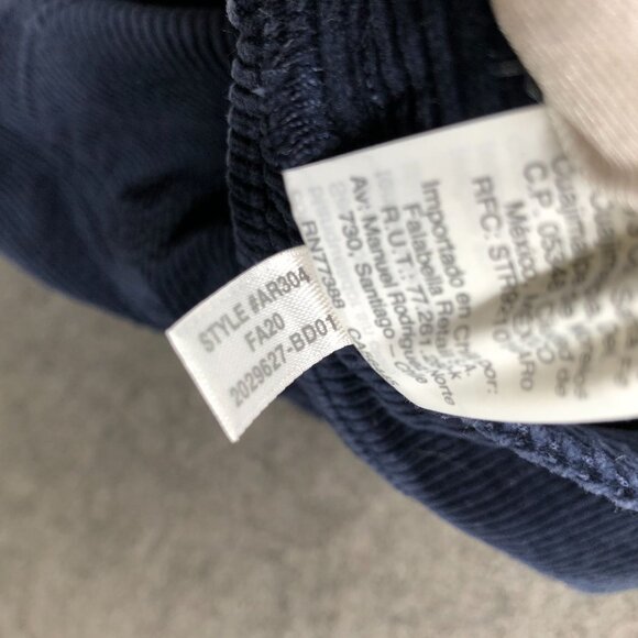 Crewcuts Girls Corduroy Overall Dress Size 10 Navy Blue - Picture 8 of 8